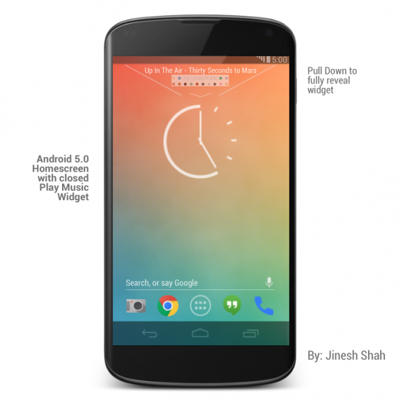 Android-5.0-Music-Widget-Closed-575x575