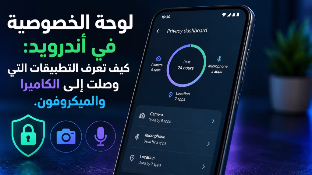 لوحة الخصوصية في أندرويد: كيف تعرف التطبيقات التي وصلت إلى الكاميرا والميكروفون والموقع؟