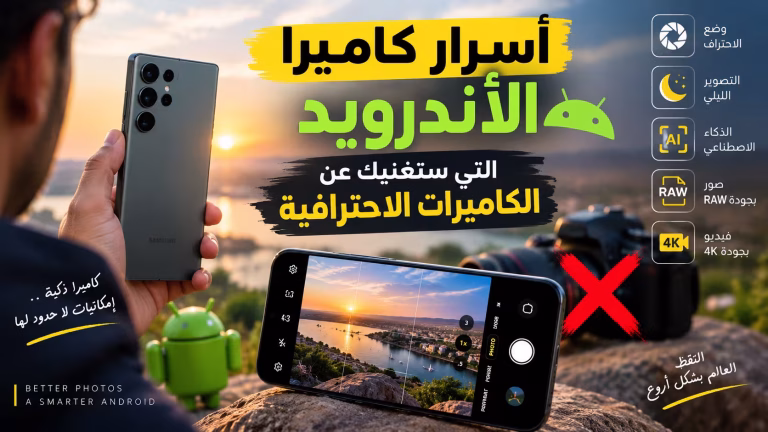 أسرار كاميرا الأندرويد التي ستغنيك عن الكاميرات الاحترافية
